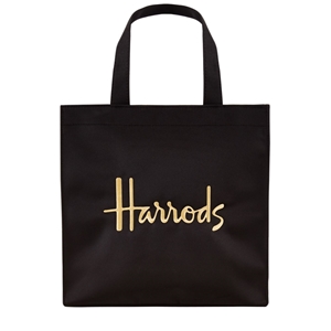 กระเป๋า harrods ลาย Canvas Shopper (Black) (Small) 