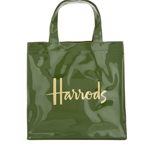 กระเป๋า harrods Small Logo Shopper Bag  สีเขียว
