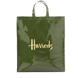 กระเป๋า Harrods Signature Shopper Bag L GRN มีซับใน มีซิป