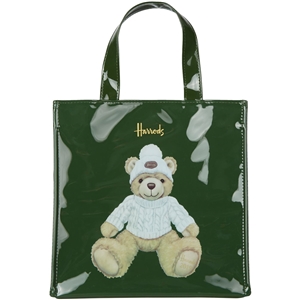 กระเป๋า Harrods Small Joshua Christmas Bear 2019 Shopper Bag แท้ 100%  