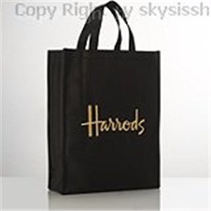 pre_กระเป๋า harrods ลาย Canvas Shopper (Black) (M) 