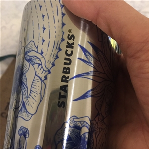 LIMITED EDITION: Starbucks Tumbler Stanless with straw 16oz/475ml. from USA