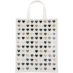 กระเป๋า Harrods Medium Glitter Hearts Shopper Bag แท้ 100%  